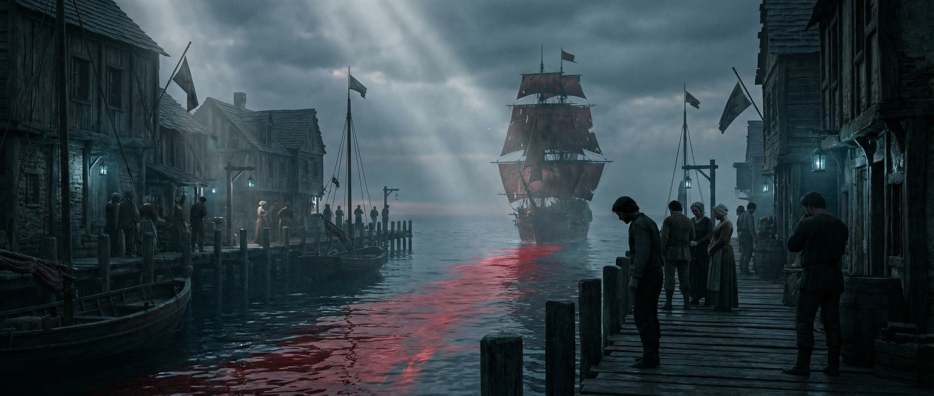 The Red Wraith entering port